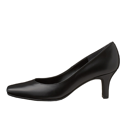 すっきりラインの6cmヒール♪機能派プレーンパンプス