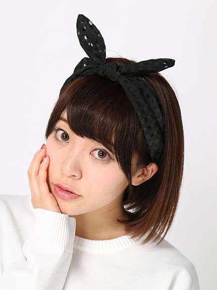 WEGO/シースルーリボンヘアバンド