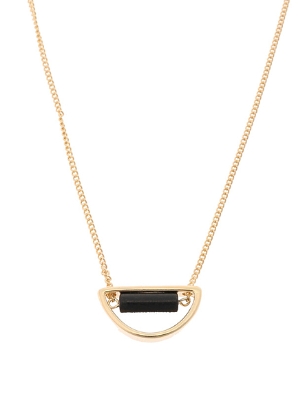 WEGO/メタルストーンネックレス