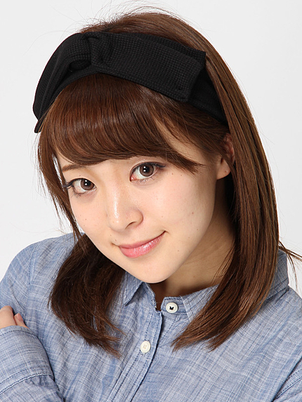 WEGO/ワッフルリボンヘアバンド