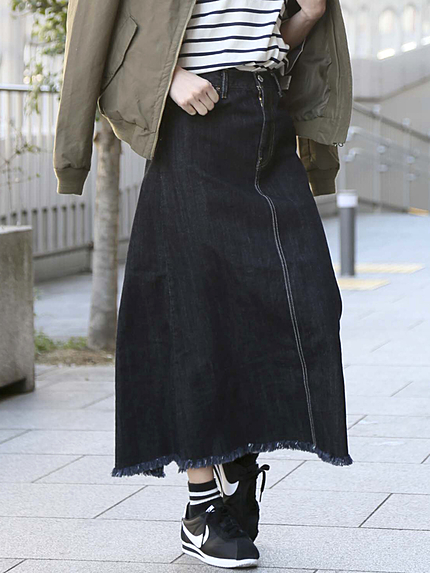 デニムマキシスカート