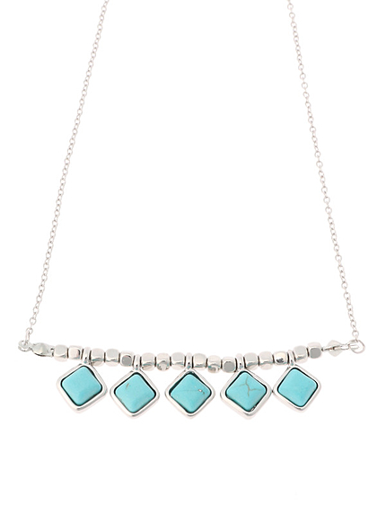 WEGO/ターコイズネックレス