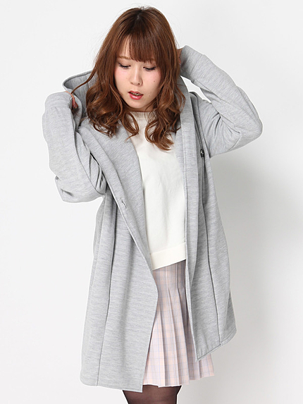 [GIORDANO]デザインフードスウェット