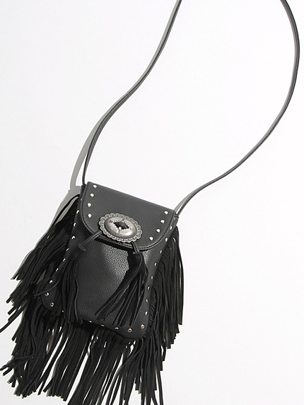 WEGO/コンチョフリンジショルダーバッグ