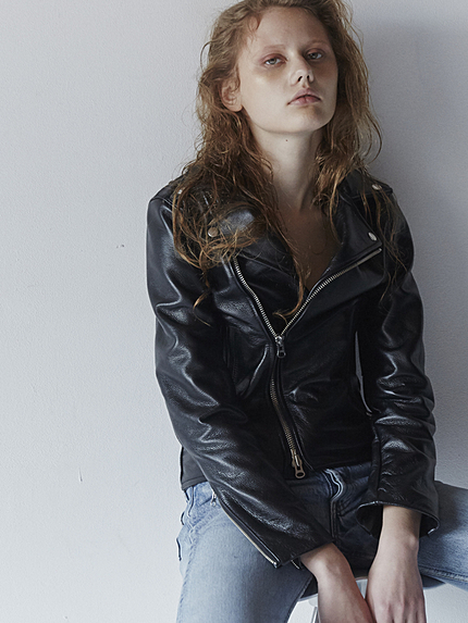 WEGO/レザーライダースジャケット