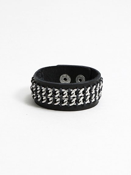 WEGO/2連チェーンレザーバンド