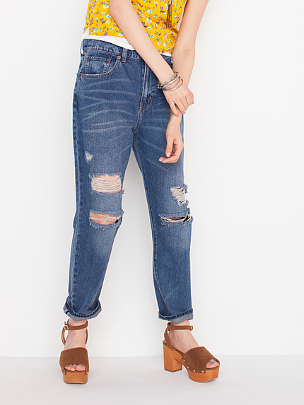 WEGO/クラッシュボーイズデニムパンツ