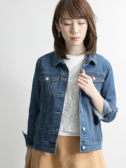 WEGO/ライクラデニムGジャン