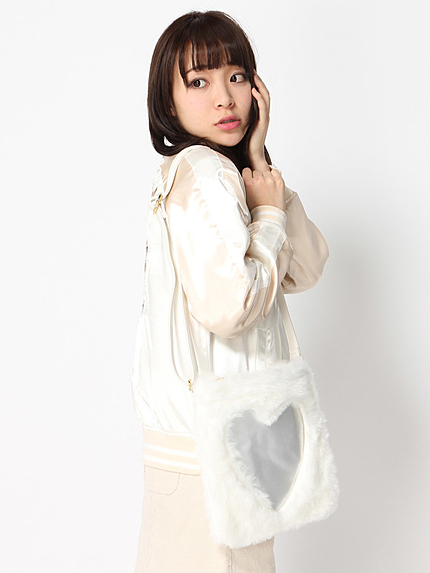 WEGO/ハートウィンドウショルダーバッグ