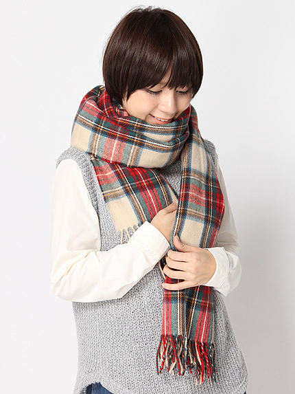 WEGO/チェックストール