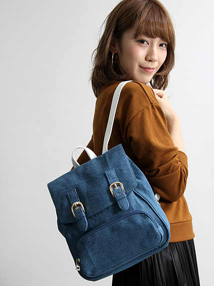 WEGO/デニムポケットリュック
