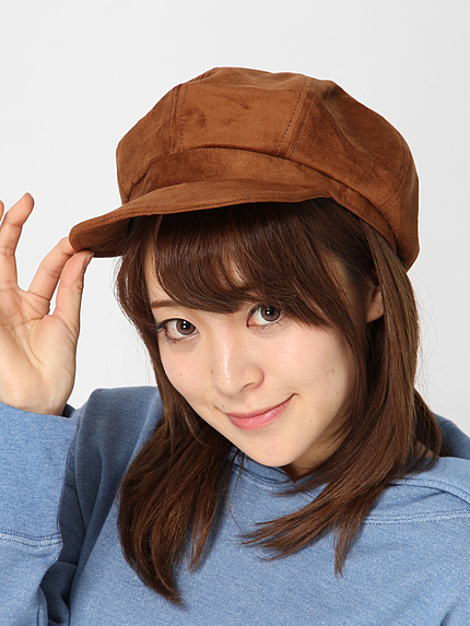 WEGO/スエードキャスケット