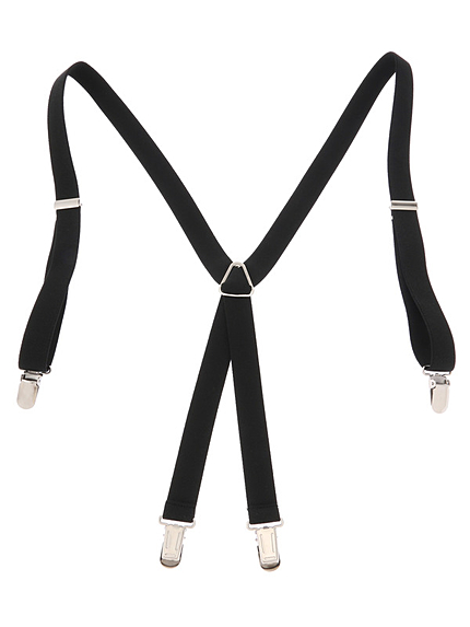 WEGO/無地サスペンダー