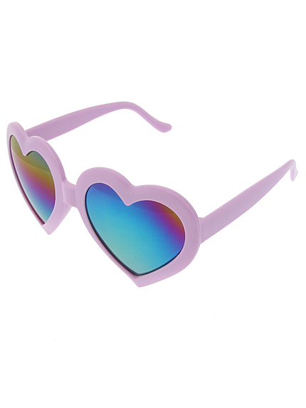 WEGO/ハートミラーサングラス