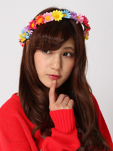 WEGO/レインボーフラワークラウン