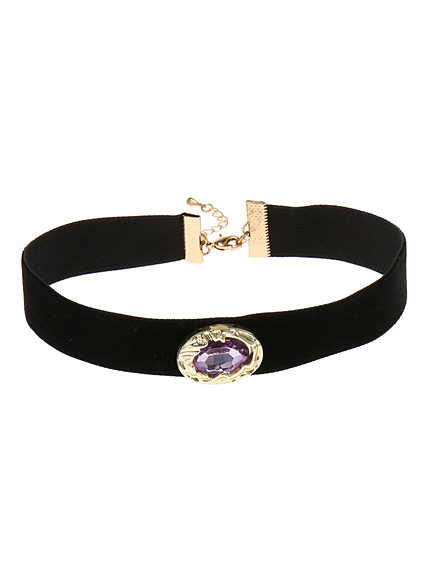 WEGO/ビジューベロアチョーカー