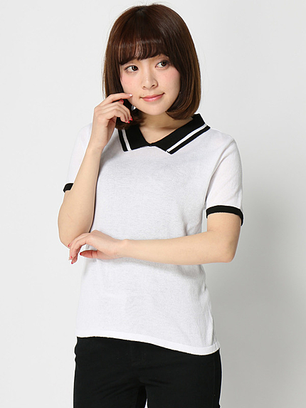 WEGO/衿付きニット