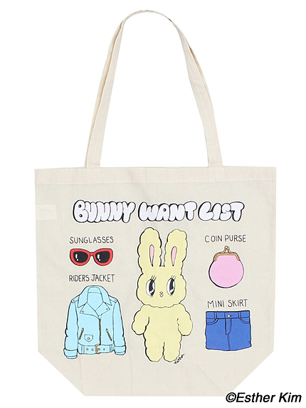 WC|Esther Kimコラボプリントトートバッグ