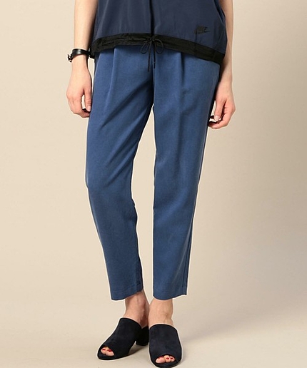 BY リヨセルドロースト9分丈パンツ