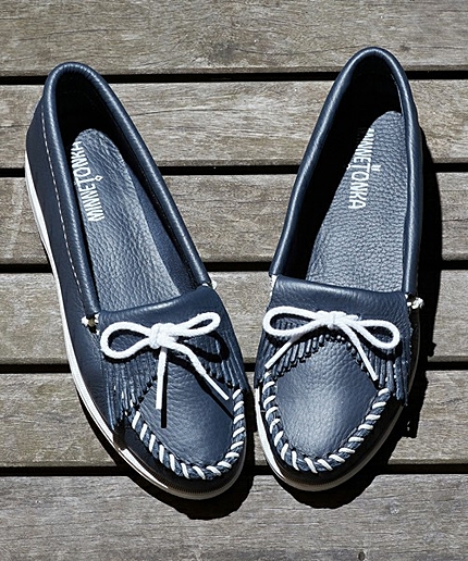 [ミネトンカ]MINNETONKA スムースモカシンシューズ