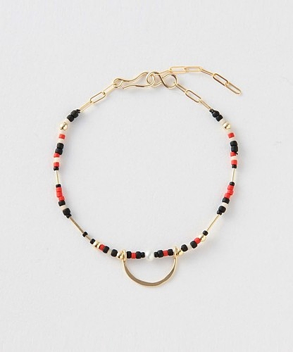<CINQ×Steven Alan>CRESCENT BEADS&RING BRACELET/ブレスレット