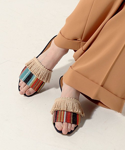 <Pippichic(ピッピシック)> KATE ストライプ ミュール50