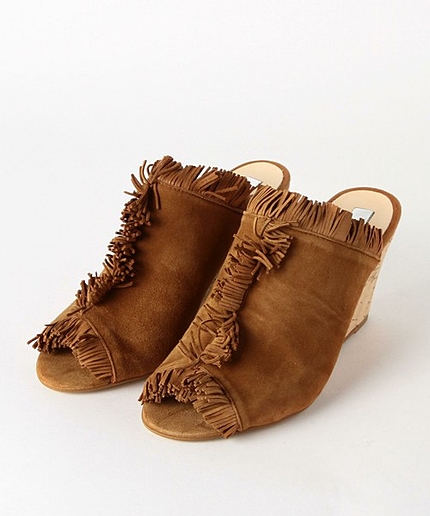 elysess/OD ely フリンジ ミュール