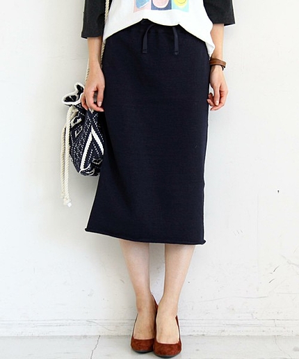 ΠBY∵ ヘビーコットンスウェットタイトスカート