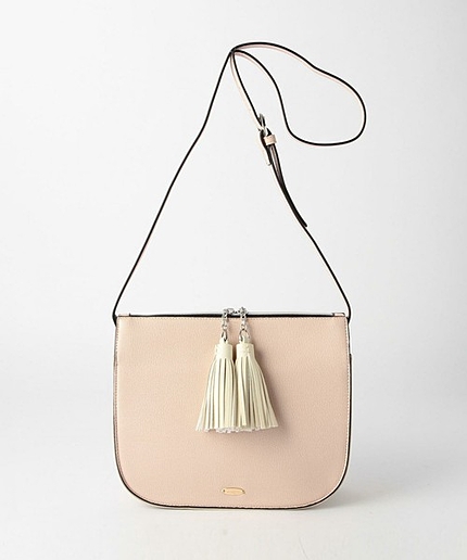 ＜Laugoa＞ スクエア タッセル ショルダーバッグ