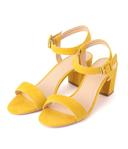 アンクルストラップスエードサンダル