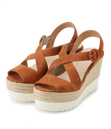 【VERY5月号掲載】 【kanna】スエードウェッジサンダル