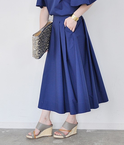 【Marisol6月号掲載】タックミディスカート