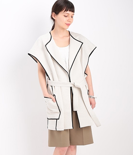 インレイポンチョカーディガン