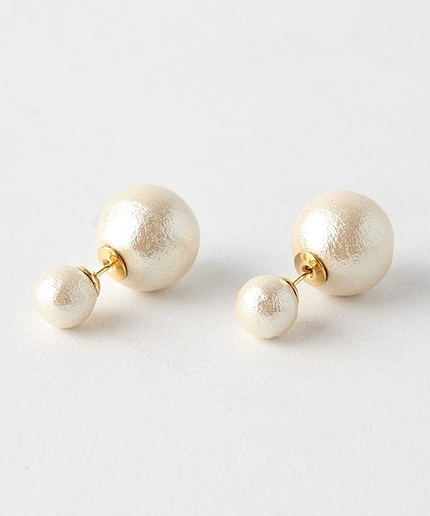 JP コットンパール キャッチ ピアス / アクセサリー