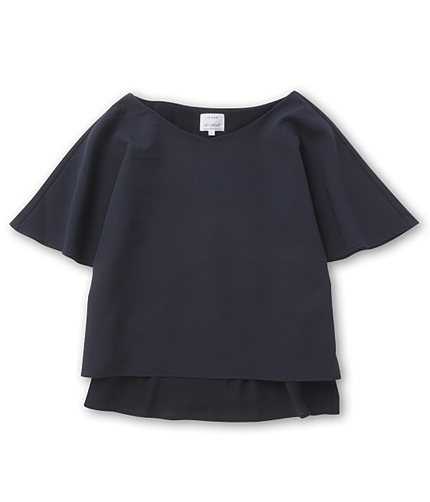 ダブルクロスフレアスリーブブラウス