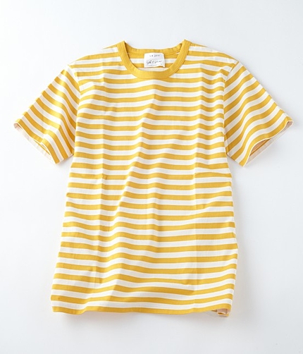 細ボーダーTシャツ
