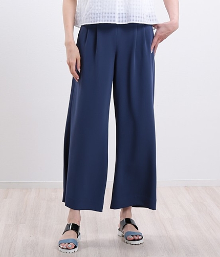 とろみツータックワイドパンツ