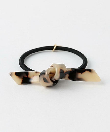 KF リボンマーブルポニーヘアゴム