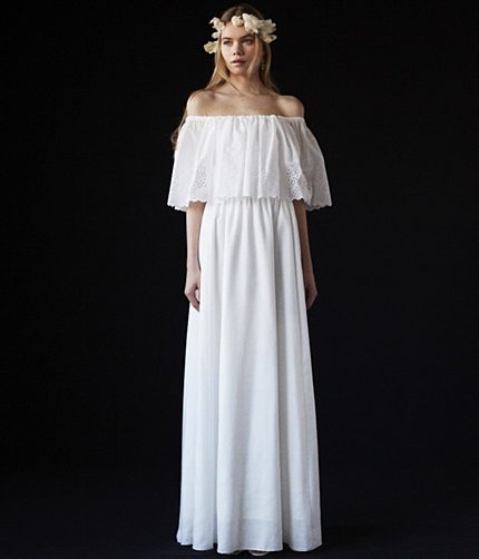 ゼクシィ5月号SURREY コットンレースオフショルダードレス