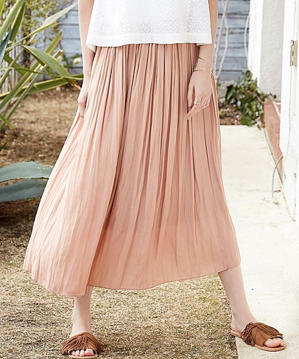 KF PE デシン マキシスカート