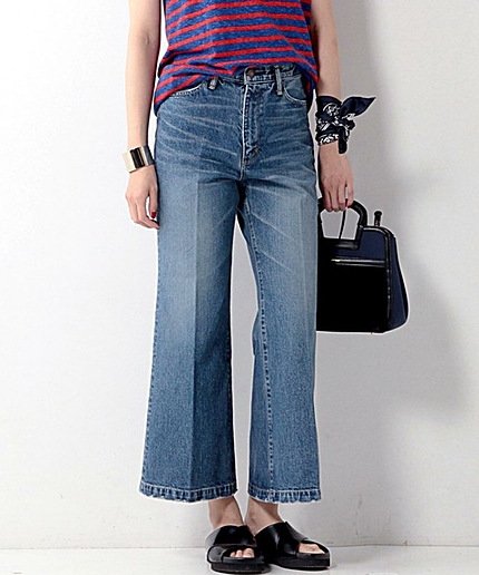 UWMF C デニム フレアパンツ