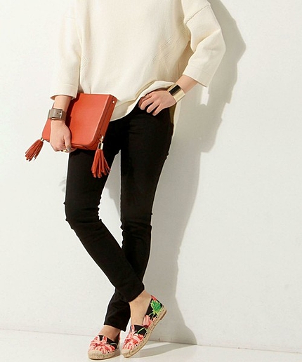 UWMF C/PU ブラック スキニー パンツ