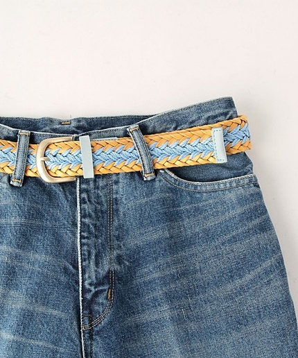 ＜AMBOISE（アンボワーズ）＞2トーン メッシュベルト