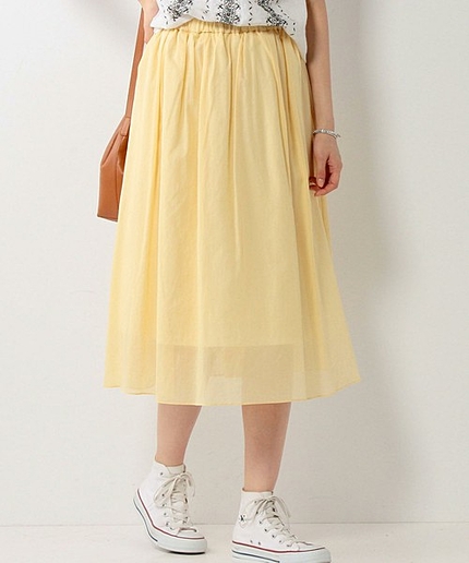 ★JOC C/OG ウエストゴム ミディ丈 スカート / フレアスカート