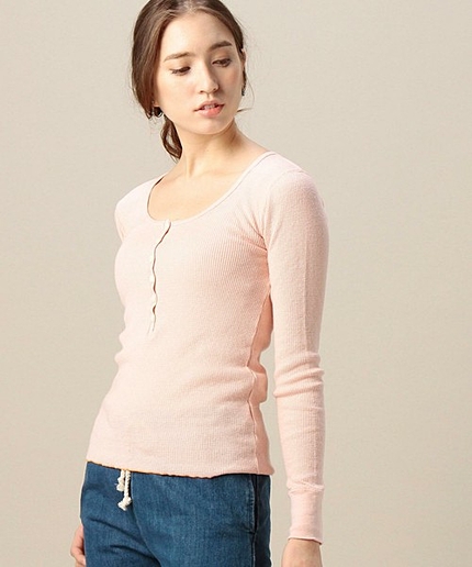 BY MN by Lepidos ヘンリーネックサーマルプルオーバー