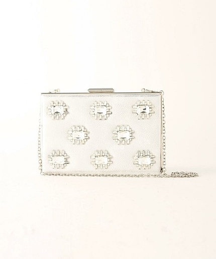 UPMF ビジュー スクエア クラッチバッグ