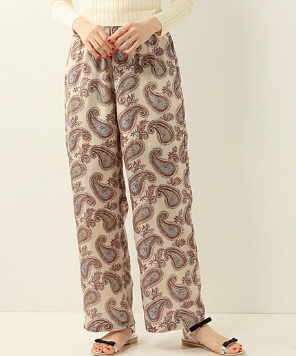 ne Quittez pas ペイズリー パンツ / ヌキテパ / ワイドパンツ