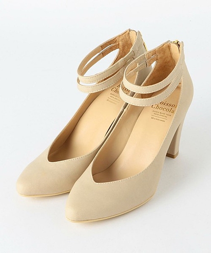 BFC ダブルストラップパンプス80