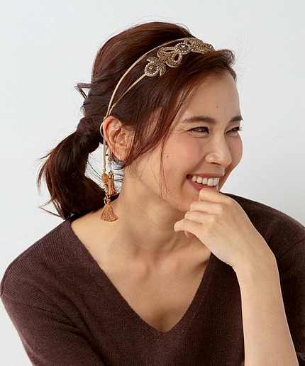 Deepa Gurnani ラウンド タイラップ / ディーパグアナーニ / ヘアアクセ