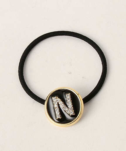 イニシャル ヘアゴム